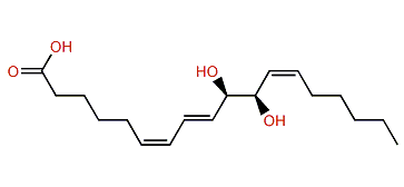 (6Z,8E,10R,11R,12Z)-10,11-Dihydroxy-6,8,12-octadecatrienoic acid